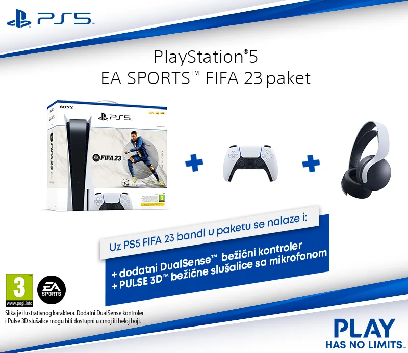 Konzola PS5 + FIFA 23